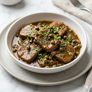 Lengua Con Alcaparras