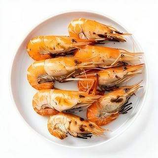 Langostino flameado