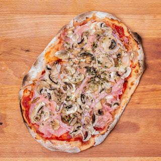 Pinsa Cotto e Funghi