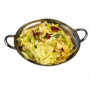 Repollo de corazón de buey con picante al wok