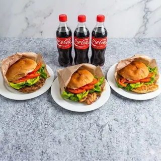 COMBO 4 - Mix + 3x Coca Cola