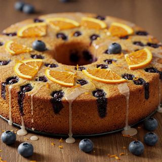 Blueberry Orange Cake Round