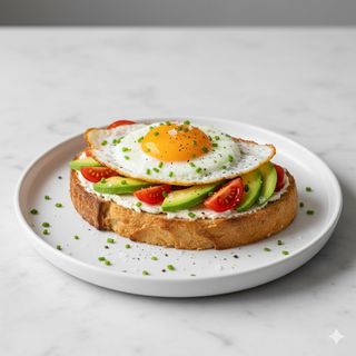 Tostada Con Aguacate Y Queso Philadelphia