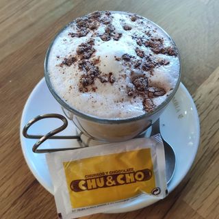 Descafeinado de maquina con leche