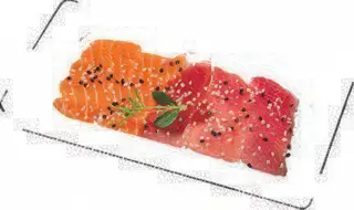 Carpaccio  salmon maguro