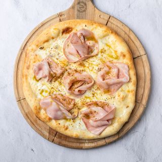 Mortadela i pistaći pizza