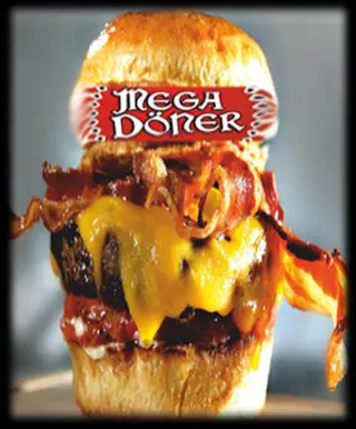 Kazam mega doner burger