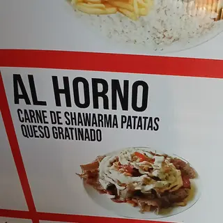 Plato al Horno Carne ptata y queso 
