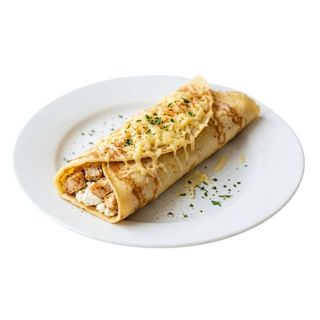 Палачинка със сирене, кашкавал и пиле