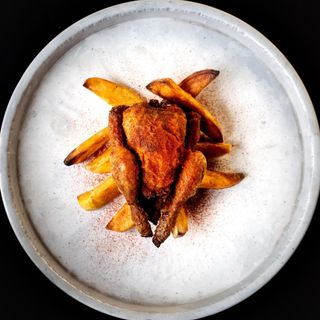 Polletto speziato con patate