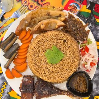 Thiéboudienne  au poisson 