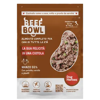 Dog Heroes Beef Bowl Surgelata 7 X 320g - Formato Convenienza