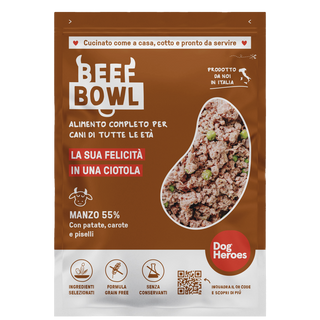 Dog Heroes Beef Bowl Surgelata 7 X 320g - Formato Convenienza