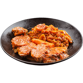 Печен свински джолан с кисело зеле (300г)