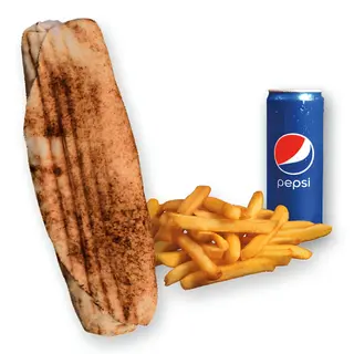 Rollo Kebab Amerykańskie (małe), frytki, Pepsi 0.33l