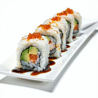 32SA. Uramaki con chele di granchio - 8 pezzi