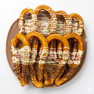 Churros Con 1 Topping (8 Uds.)