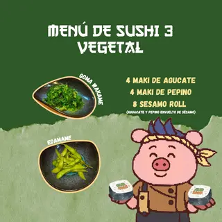 Menú De Sushi 3 (Vegetal)