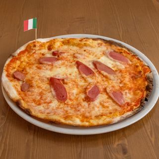 Margherita con würstel-senza glutine