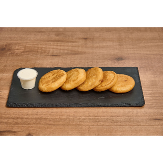 Miniarepas fritas con nata (5 UDS)