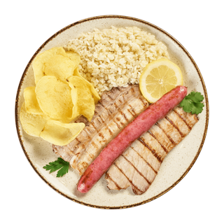 Grelhada Mista de Porco + 2 acompanhamentos