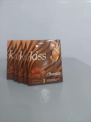 Kiss Premium Chocolate Condoms, 5 Packets