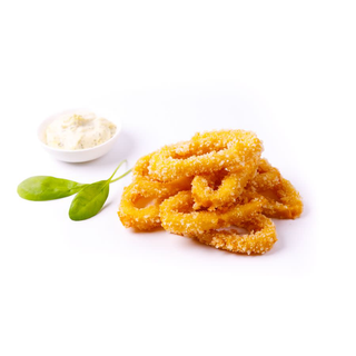 Кільця кальмара з часниковим соусом (130/50г)