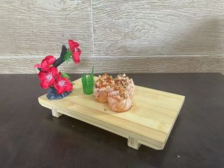 A45 Gunkan de salmão braseado (3 peças)