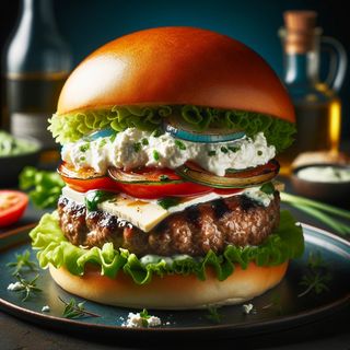 Hamburguesa De Ternera la De Queso Cabra