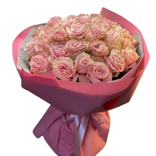 Bukiet różowych róż 