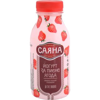 Йогурт за пиене с вкус ягода Саяна