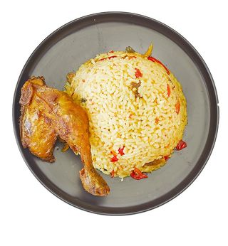 Coconut rice + Chicken