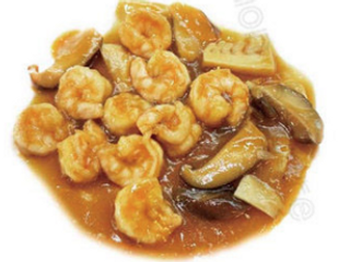 202. Gamberetti con bambù funghi