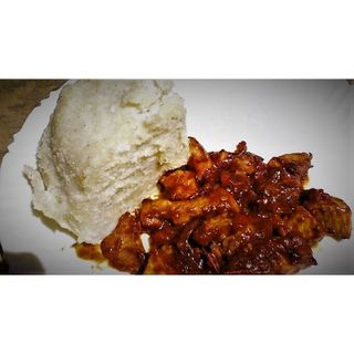 Spicy Pork with ugali