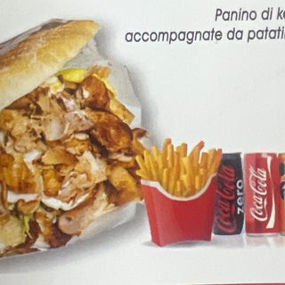 Panino Kebab Solo Carne  MENU