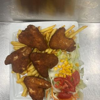 Menú Alitas De Pollo (5 Pzs.)
