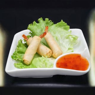 10. Involtini primavera con gamberi