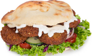 Panino falafel menu