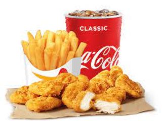 Crispy chicken nuggets menú