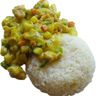 Pollo con curry