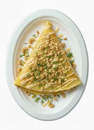 Блин с курицей и грибами /Clătita cu pui și Ciuperci