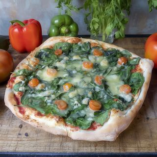 Pizza Vegana De Espinacas