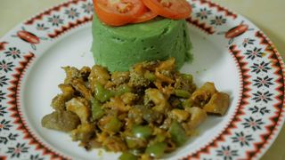 Mukimo with Matumbo/Tripe