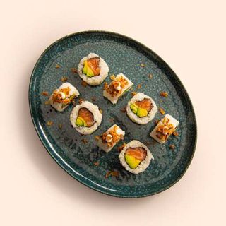 130. Uramaki Special crunchy salmón (8 uds.)