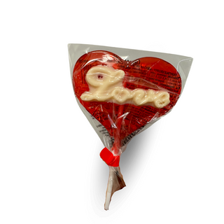 Lizak serduszko z napisem Love