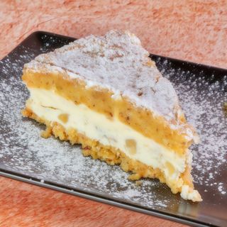 Tarta ricotta y pera