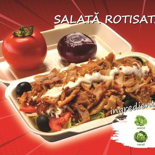 Salată cu carne Rotisata de vită +curcan 