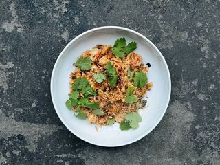 Смажений рис з креветкою