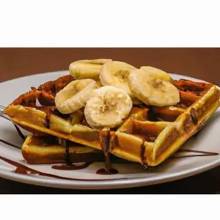 Waffle c/ Banana & Nutella