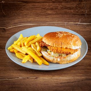 Pohovani pileći burger